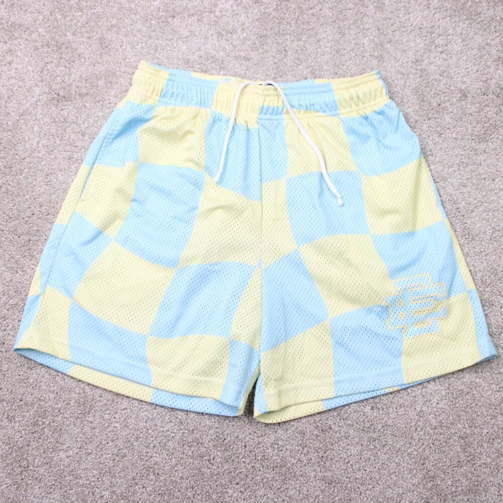 Eric Emanuel EE Basic Shorts Men Large Blue/Yello… - image 1